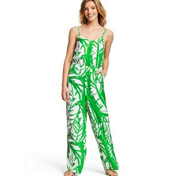 Lilly Pulitzer for Target Leaf Print Jumpsuit Size Small - Picture 3 of 13